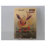 Pokemon Rare Gold Flareon V