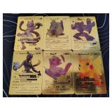 Pokemon Rare Gold Foil Cards Lot