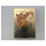 Pokemon Rare Gold Pikachu V