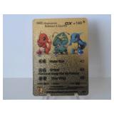 Pokemon Rare Gold Charmander, Squirtle, Bulbasaur