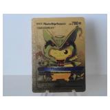 Pokemon Rare Gold Pikachu Mega Rayquaza