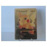 Pokemon Rare Gold Pikachu V