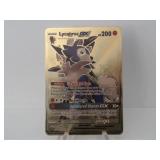 Pokemon Rare Gold Lycanroc GX