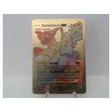 Pokemon Card Rare Gold Pikachu & Zekrom GX Rainbow