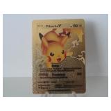 Pokemon Rare Gold Pikachu V