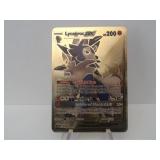 Pokemon Rare Gold Lycanroc EX