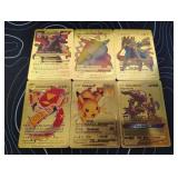 Pokemon Rare Gold Foil Cards Lot