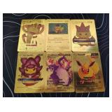Pokemon Rare Gold Foil Cards Lot