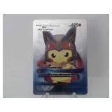 Pokemon Rare Silver Pikachu Mega Lucario