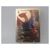 Pokemon Rare Gold Charizard GX Rainbow