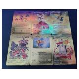 Pokemon Rare Gold Foil Cards Lot