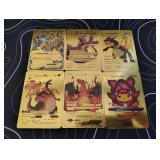 Pokemon Rare Gold Foil Cards Lot
