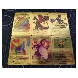 Pokemon Rare Gold Foil Cards Lot