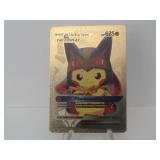 Pokemon Rare Gold Pikachu Mega Lucario