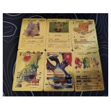 Pokemon Rare Gold Foil Cards Lot