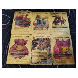 Pokemon Rare Gold Foil Cards Lot