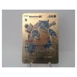 Pokemon Rare Gold Blastoise EX