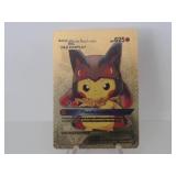 Pokemon Rare Gold Pikachu Mega Lucario