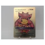 Pokemon Rare Gold Pikachu Mega Diancie