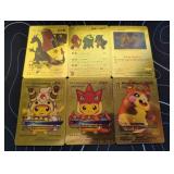 Pokemon Rare Gold Foil Cards Lot