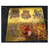 Pokemon Rare Gold Foil Cards Lot