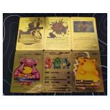 Pokemon Rare Gold Foil Cards Lot