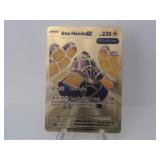 Pokemon Rare Gold Iron Hands EX
