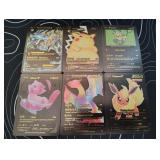 Pokemon Rare Black Foil Cards Lot
