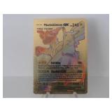 Pokemon Rare Gold Pikachu & Zekrom GX Rainbow