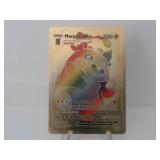 Pokemon Rare Gold Morpeko Vmax Rainbow