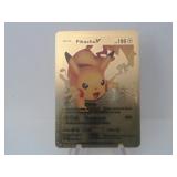 Pokemon Rare Gold Pikachu V