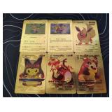 Pokemon Rare Gold Foil Cards Lot