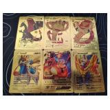 Pokemon Rare Gold Foil Cards Lot