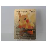 Pokemon Rare Gold Pikachu V