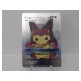 Pokemon Rare Silver Pikachu Mega Lucario