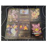 Pokemon Rare Black Foil Cards Lot