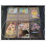 Pokemon Rare Black Foil Cards Lot