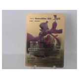 Pokemon Rare Gold Mewtwo & Mew GX