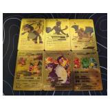 Pokemon Rare Gold Foil Cards Lot