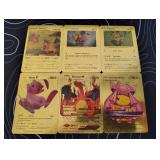 Pokemon Rare Gold Foil Cards Lot