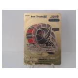 Pokemon Rare Gold Iron Treads EX