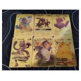 Pokemon Rare Gold Foil Cards Lot
