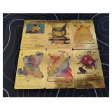 Pokemon Rare Gold Foil Cards Lot