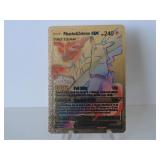Pokemon Rare Gold Pikachu & Zekrom GX Rainbow