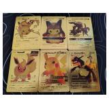 Pokemon Rare Gold Foil Cards Lot