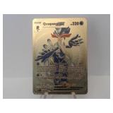 Pokemon Rare Gold Quaquaval EX