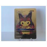 Pokemon Rare Gold Pikachu Mega Lucario