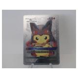 Pokemon Rare Silver Pikachu Mega Lucario