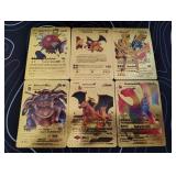 Pokemon Rare Gold Foil Cards Lot