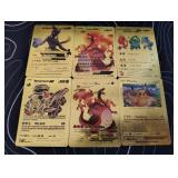Pokemon Rare Gold Foil Cards Lot